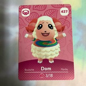 Animal Crossing Amiibo Card Dom Series 5